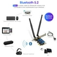 thumbnail image 5 of EDUP PCIE AX5400Mbps WiFi Card Wi-Fi 6E Bluetooth 5.2 Tri-Band AX210 PCIE Wireless WiFi Adapter Network Cards, 5 of 8