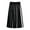Grey, variant on HexaHive Women's Vertical Striped Knit Midi Skirt - High Elastic Waist and A-Line Pleated Design