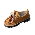thumbnail image 2 of Loafers for Women Comfortable Slip On Suede Loafer Work Flats Shoes for Casual Walking Lightweight Beaded Lace-Up Shoes for Women, 2 of 9