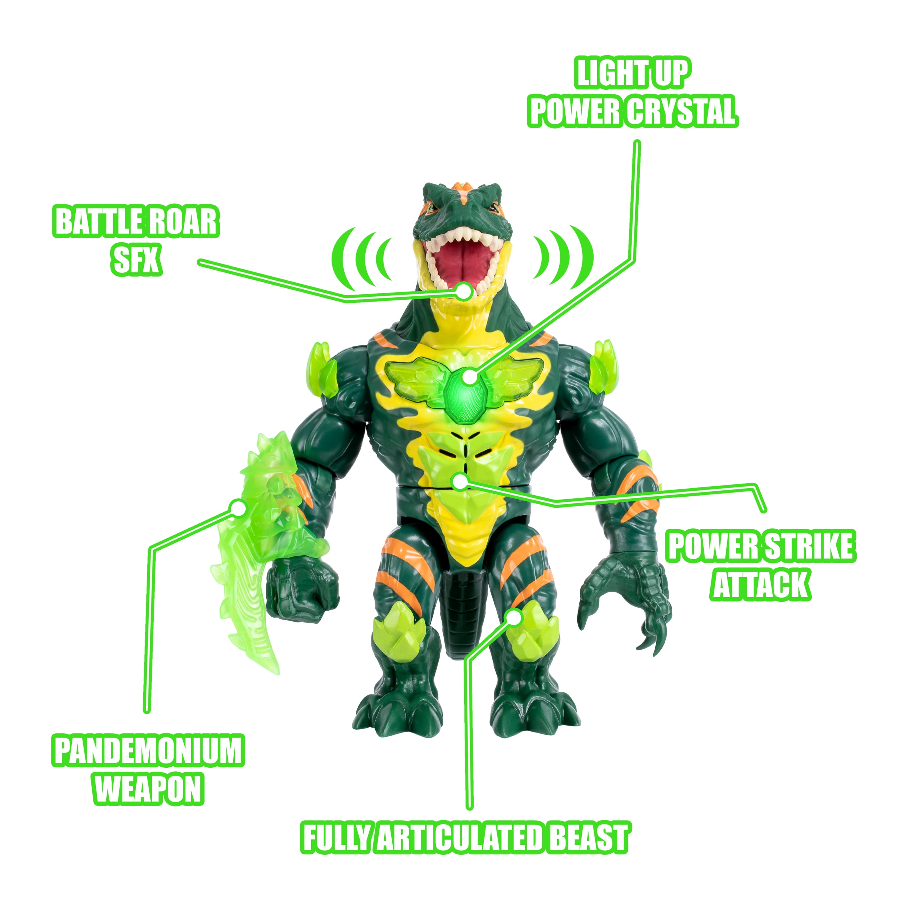 Beast Lab Collectible Child Action Figure, ABS Green, 10.27 x 7.73 x 12.39 Inches, 3.31 lb