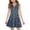 #A03-Navy, variant on Abcomgle 4th of July Patriotic Dresses for Girls Stars Printed Patriotic Dresses V-Neck A-Line Sleeveless Midi Dress Cute Loose Independence Day Skirt with Pockets for 4-14t Kids