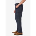 thumbnail image 2 of KingSize Men's Big & Tall Relaxed Fit Cargo Denim Look Sweatpants, 2 of 6