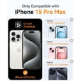 thumbnail image 2 of Funda magnética CANSHN compatible con iPhone 15 Pro Max, 2 of 7