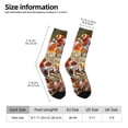 thumbnail image 2 of KLL Cute Anemone Fish Print Cool Socks Men's Women's Crew Socks Funny Crazy Novelty Stockings, 2 of 6
