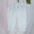 thumbnail image 2 of Ruyang Baby Boys Girls Long Bloome𝐫s Soft Cotton Linen Harem Pants for Kids Elastic Waist Basic Plain Solid Trousers Mosquito Pants, 2 of 6