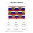 thumbnail image 3 of Retro Russian Flag Warm Cozy Plush Throw Blanket for Couch Bed Sofa 50"x40", 3 of 7