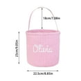 thumbnail image 2 of Home Textile Storage Rabbit Nursery Bucket for and Easter Celebrations Stylish Checkered Design for Organizing and Toys, 2 of 6