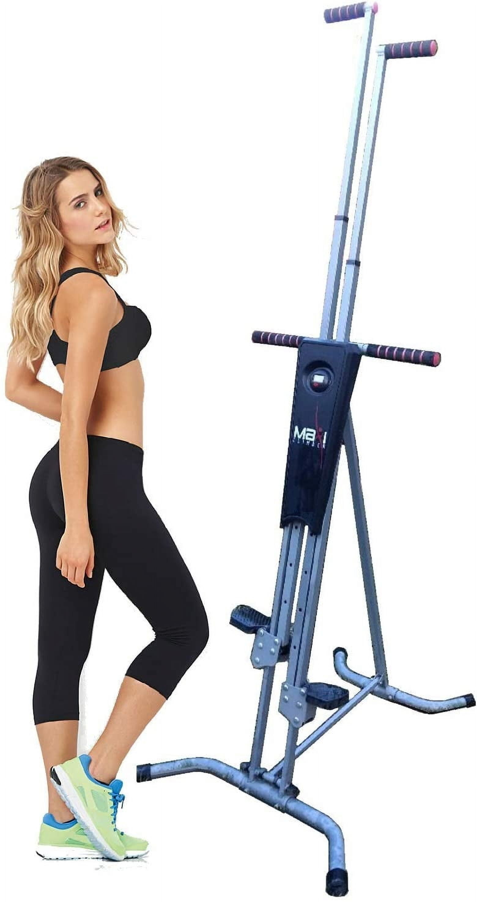 Maxi Climber Vertical Climber Stair Climbing Step Fitness Full Body Workout Machine Adjustable Stair Climbing Fitness Machine Home Gym Exercise