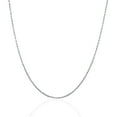 thumbnail image 2 of ARAIYA FINE JEWELRY 14K White Gold 1.27 mm Solid Diamond Cut Rope Chain 16'' for Women, 2 of 5