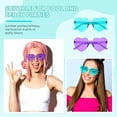 thumbnail image 4 of Hopet Unisex Heart Shaped Rimless Sunglasses, Multicolor, 12 Pack, Candy Colorful Glasses, Fun Trendy Transparent Heart Sunglasses Party Favor for Graduation Gift, Summer Party, Birthday, Vacation, 4 of 9