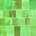 thumbnail image 1 of Ahgly Company Indoor Square Patchwork Green Transitional Area Rugs, 4' Square, 1 of 1