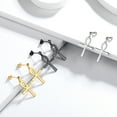 thumbnail image 4 of Ydou Egyptian Symbol Ankh Cross Drop Dangle Earrings, 925 Sterling Silver Key of Life Cross Jewelry for Men Women, 4 of 7