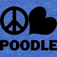 thumbnail image 2 of CafePress - FIN Peace Love Poodle - Cute Infant Baby Football Bodysuit, 2 of 3