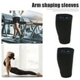 thumbnail image 3 of Unique Bargains 1 Pair Arm Slimming Sleeves Fat Burning Arm Shapers Light weight Polyester 2XL/3XL Size Black Blue, 3 of 6