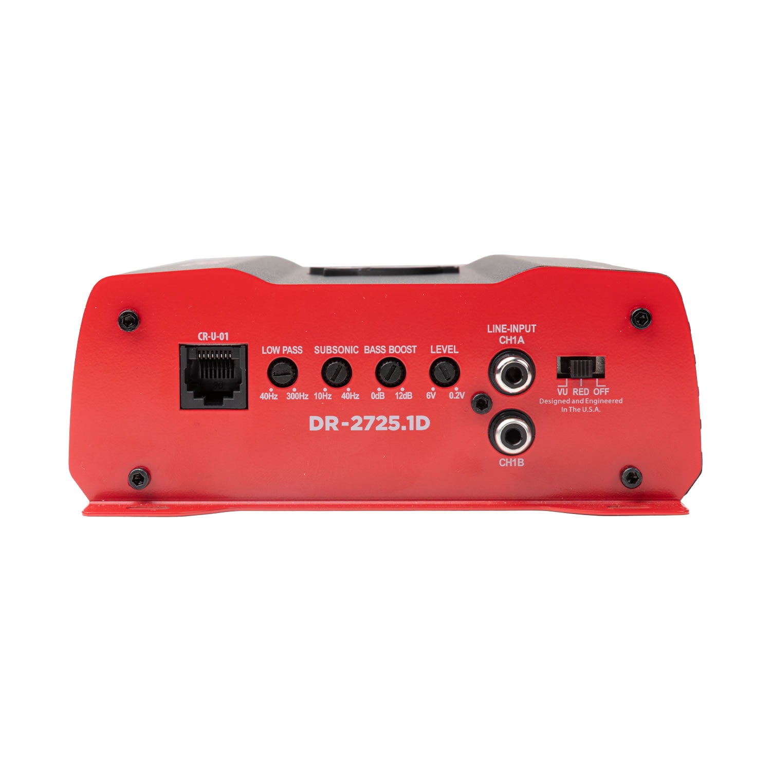 Crunch 2725W Mono block Subwoofer Car Audio Amp with Adjustable Crossovers, Bass Knob