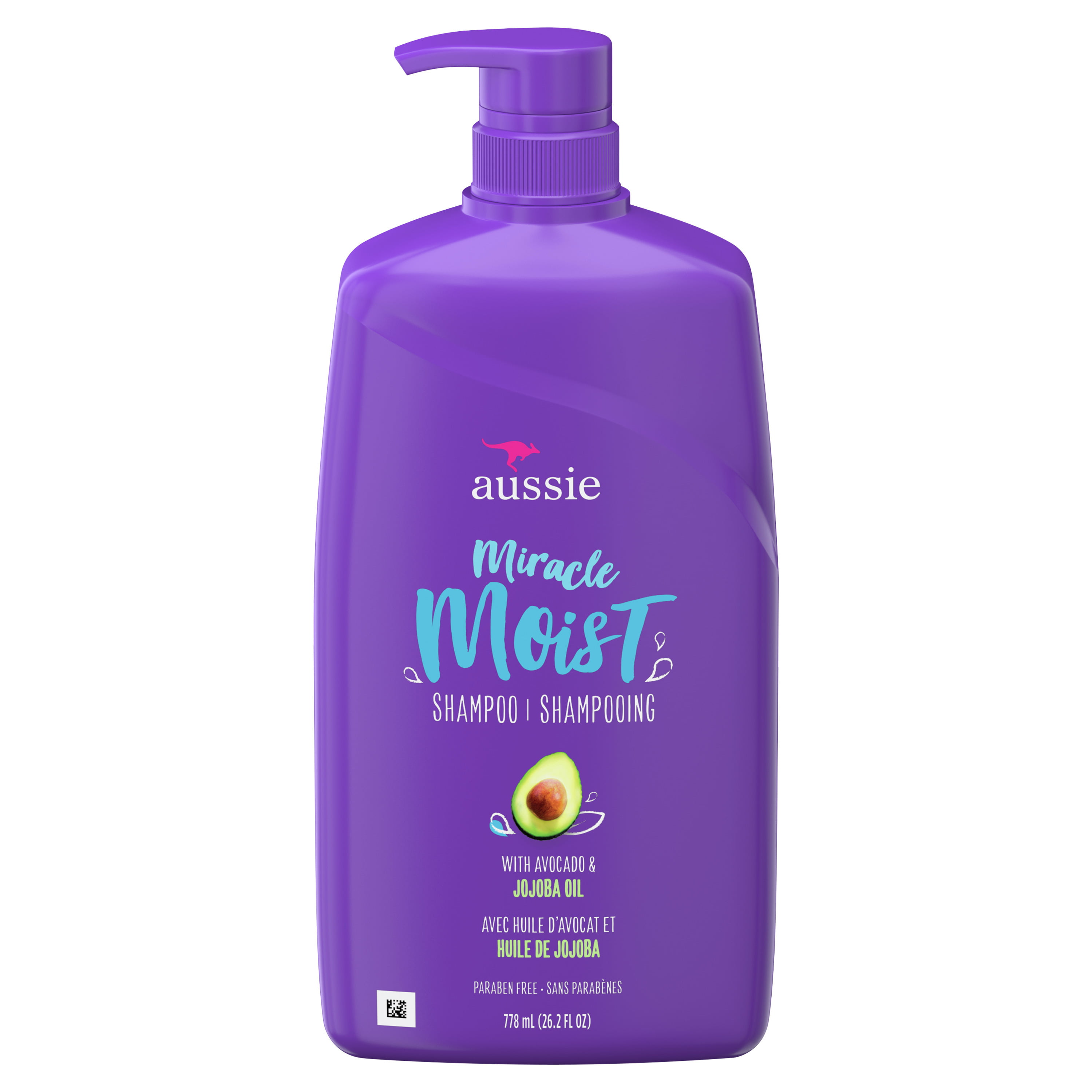 Aussie Miracle Moist Shampoo Avocado, Free, 26.2 fl oz Walmart.com