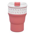 thumbnail image 3 of Taza de viaje de Silicona plegable Sincero Taza de café portátil y reutilizable con tapa 550ml, 3 of 10