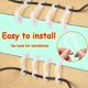thumbnail image 4 of Christmas Gutter Light Clips Hooks for Hanging Outdoor String Lights 120pcs White Plastic Light Hanger Hooks for Outside Rope Lights Waterproof, 4 of 5