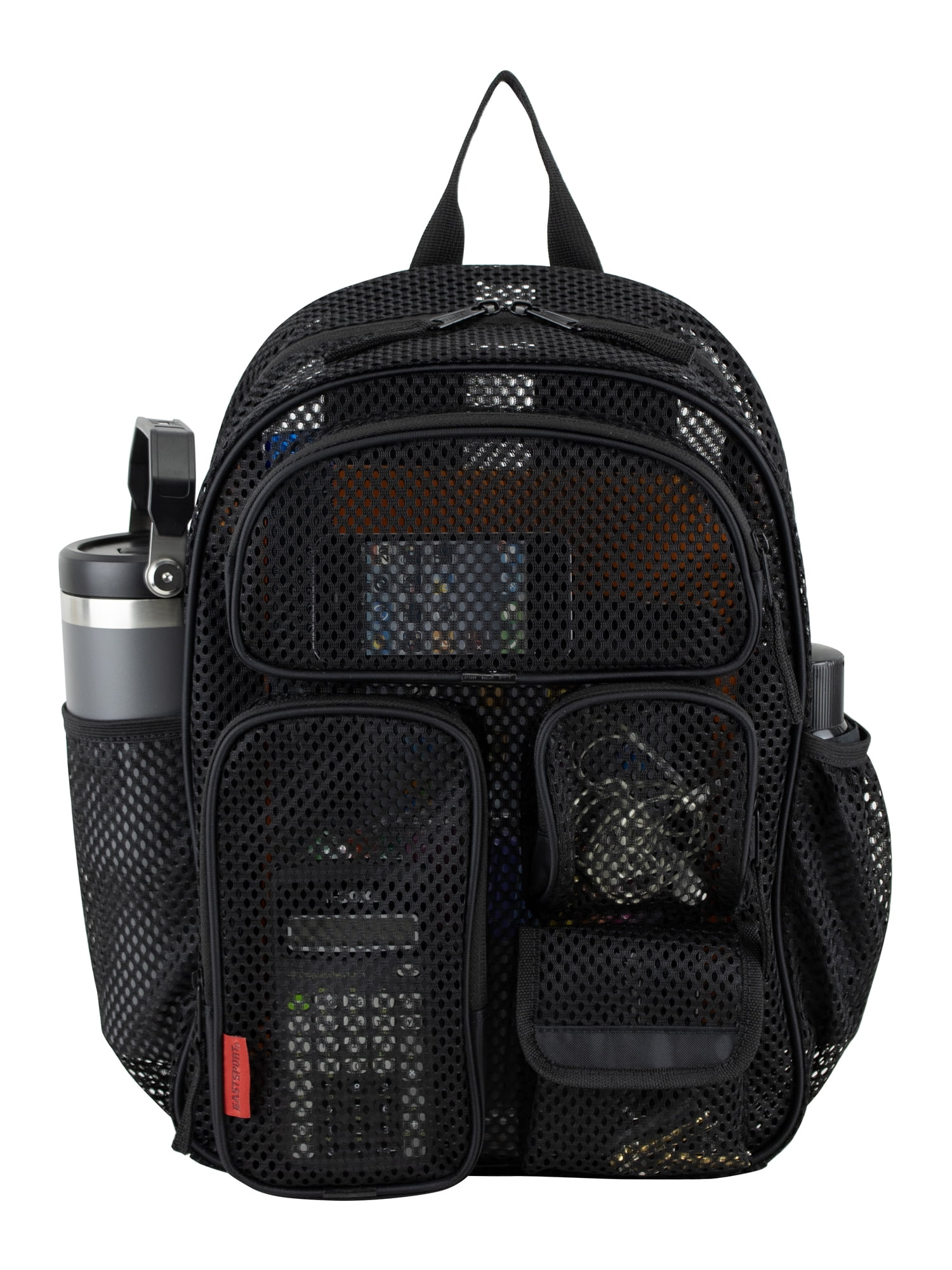 Eastsport Unisex 16" Pro Cargo Mesh Backpack, Black