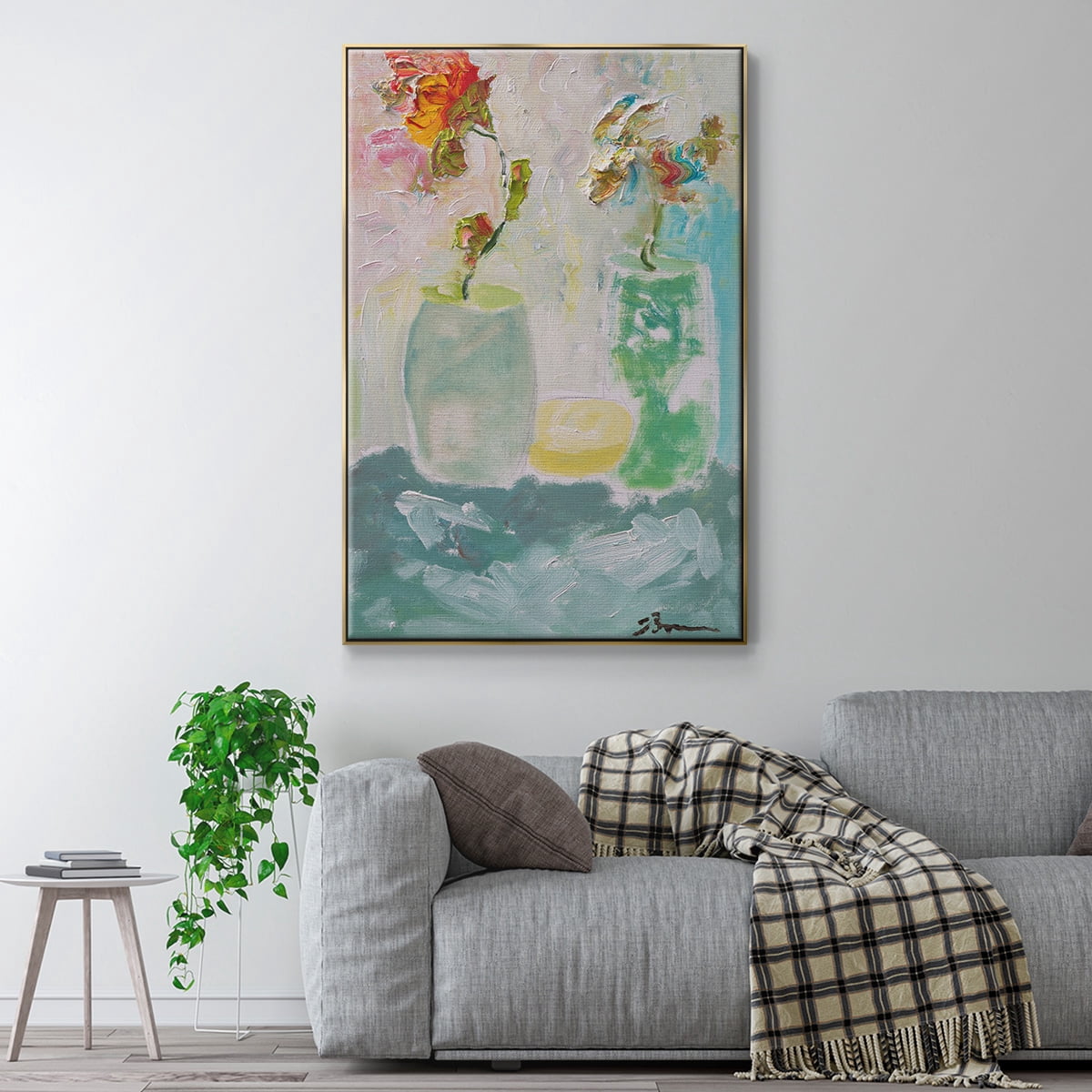 Tahitian Sunrise Framed Premium Gallery Wrapped Canvas - Ready to Hang
