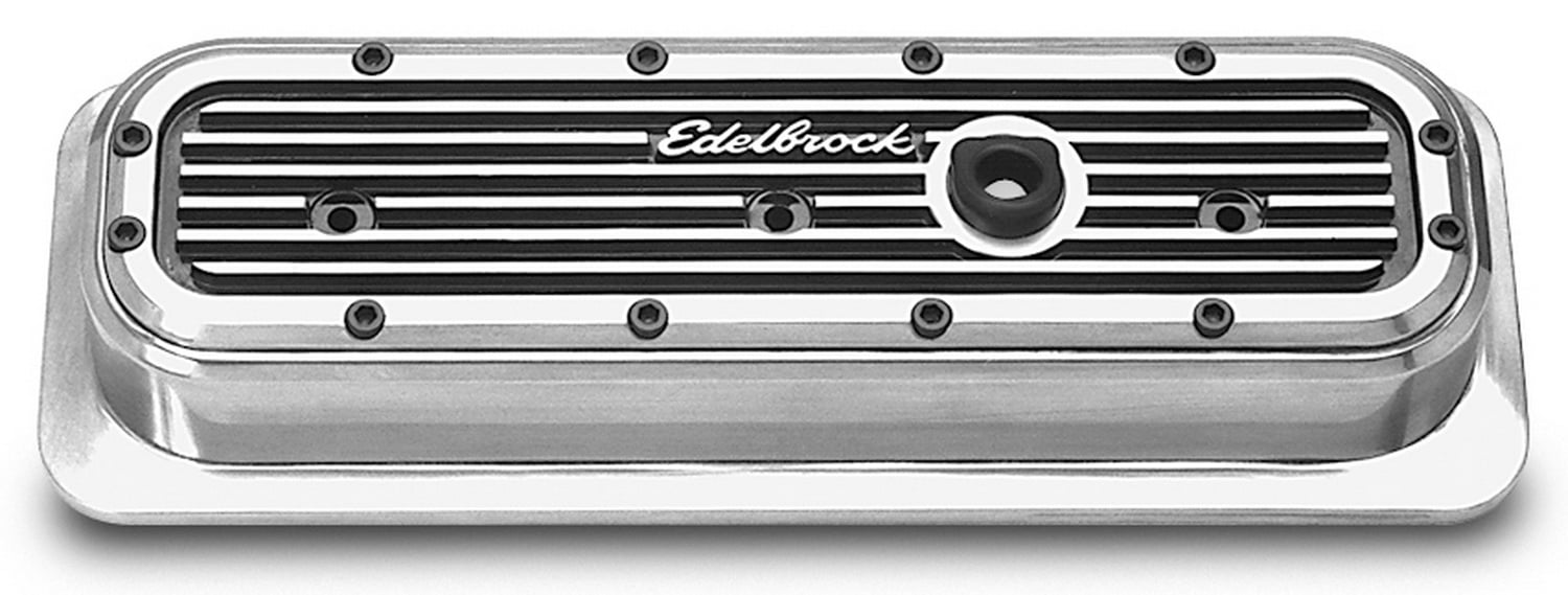 Edelbrock 4252 Elite Series Aluminum Valve Covers Set of 2