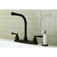thumbnail image 2 of Kingston Brass KB8755NFL NuWave French Centerset Kitchen Faucet, Oil Rubbed Bronze, 2 of 3