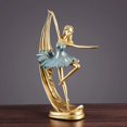 thumbnail image 1 of Nordic Creativity Ballet Girl Sculpture Home Decor Ornaments Yoga Ribbon Dancer Statue Figurines For Interior Room Decoration My Lux Decor Round, 1 of 12