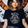 thumbnail image 3 of Christian Tree of Faith T-Shirt – Rooted in Christ Colossians 2:7 Graphic Tee, Royal, Size M, 3 of 6