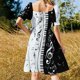 thumbnail image 5 of Vestido de manga corta Toro Sentado, vestido de verano, vestidos de noche para mujer, 5 of 7