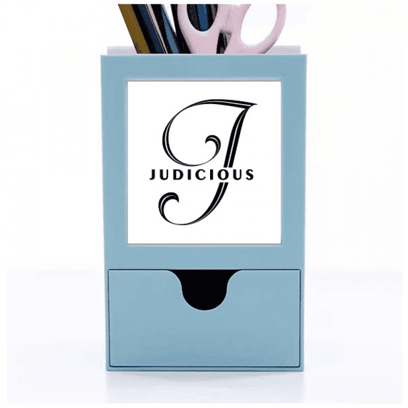 Journey Job Join Letters Art Deco Fashion Desk Supplies Organizer Pen Holder Card