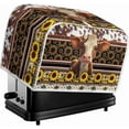 thumbnail image 4 of UNICEU Coffee Pattern Toaster Cover, Quilted Toaster Cover Fits for Most Standard 4 Slice Toasters Kitchen Small Appliance Cover, 4 of 12