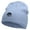 Lt Blue, variant on Pine Tree Logo Embroidered 8 Inch Short Beanie - White OSFM