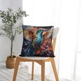 thumbnail image 5 of Hummingbird Galaxy Art Throw Pillow Cases Decorative Cushion Covers for Living Room Bed Sofa Couch 22x22, 5 of 6