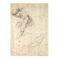 thumbnail image 2 of Posterazzi BALBAL68799 Male Figure Study Poster Print by Michelangelo Buonarroti - 18 x 24 in., 2 of 4