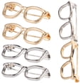 thumbnail image 1 of LOLIPPYY 6 Pcs Broche de Robe pour Femmes Forme de Lunettes Détail en Alliage Jour Spécial, 1 of 7