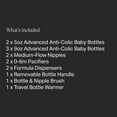 thumbnail image 2 of Tommee Tippee Advanced Anti-Colic Ready for Baby Bottle Set, 5oz and 9oz Self-Sterilizing Bottles, Slow and Medium Flow Nipples, 0-6 Month Pacifiers, Travel Bottle Warmer, Removable Bottle Handles, 2 of 11