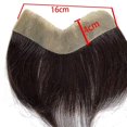 thumbnail image 1 of Pièce de Cheveux Humains pour Hommes Style V Perruque Remy Cheveux Fins Base Naturelle Ligne de Cheveux et Bandes--4x16cm Forme V, 1 of 5