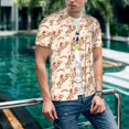 thumbnail image 6 of Lsque Howdy Cowgirl Pattern Mens Polo Golf Shirts Funny Graphics Shorts Sleeve Button Shirts Baseball T-shirt-X-Large, 6 of 7