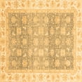 thumbnail image 1 of Ahgly Company Indoor Square Oriental Brown Traditional Area Rugs, 6' Square, 1 of 4