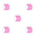thumbnail image 3 of Guardurnaity Recambios para rizador de pestañas, no es fácil de romper, superficie lisa de goma, resistente, reemplaza la tira adhesiva, rosa, Type2 NO2, 3 of 6