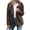 Coffee, variant on JULMCOMO Sherpa Fleece Jackets for Women Plus Size Lapel Collar Button Soft Fuzzy Teddy Coats Casual Warm Winter Outerwear with Pockets Red 3XL