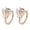 Rose Gold, variant on WILLBEST Small Stud Earrings Super Shiny Lightweight Jewelry for Women Girls Minimalist Everyday Wear