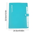 thumbnail image 2 of Five Pocket Accordion File Folder For Office Organization And Home Use With Multi Layer Document Organizer For Papers Receipts And Bills Snap Closure For Easy Access, 2 of 6