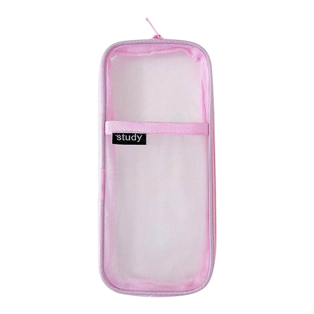 Ganfancp Portalápices de Malla con Cremallera, Bolsa Transparente para Lápices, Bolsa Transparente para Maquillaje, Caja Organizadora Multiusos para La Escuela, Viajes Liquidación Ventas Hoy Ofertas