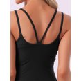 thumbnail image 5 of DARING DIVA Women's Camisole Lounge Built-in Bra U Back Tank Tops M Black, 5 of 7
