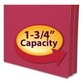 thumbnail image 2 of Colored File Pockets, 1.75" Expansion, Letter Size, Red, 2 of 3