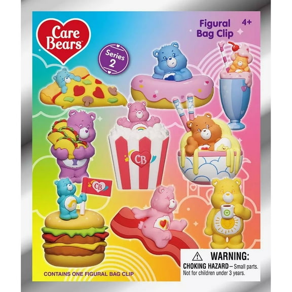 3D Figural Foam Bag Clip Care Bears Series 2 Mystery Pack (1 RANDOM Figure)