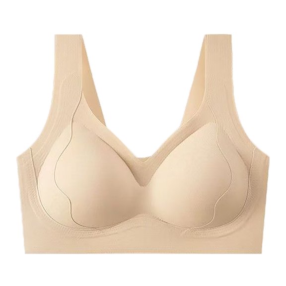 Posture Support Bra Balconette Bra Plus Size Bras Push Up Bras High Impact Bra No Underwire Posture Corrector for Women Full Coverage Bra Comfortable Bra Front Closure Bras Beige L