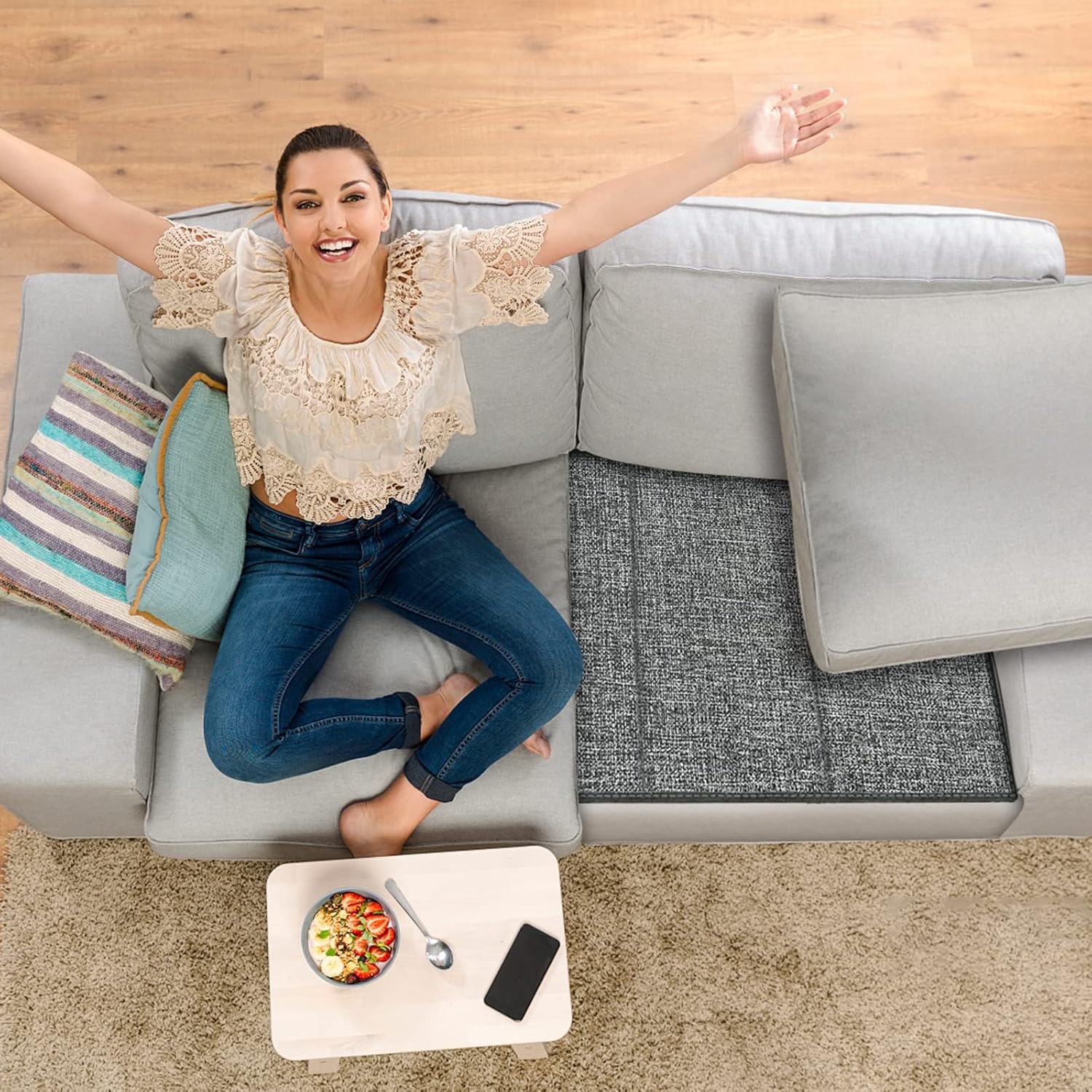 Couch Cushion Support for Sagging Seat - Sofa Saver Protector Insert Board for Sagging Cushions,Sofa Replacement Parts Fit Loveseats with Non-Slip Durable Surface & Extra Thick MDF 17" x 44"