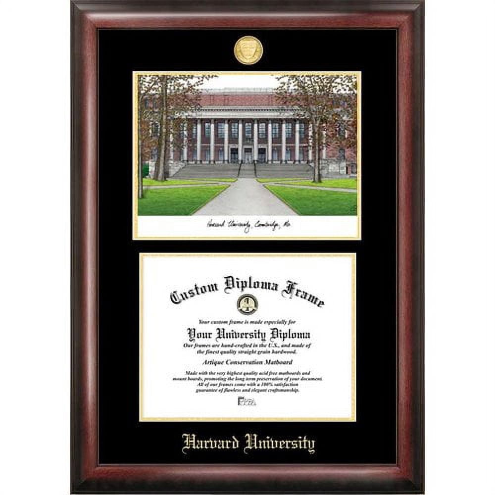 Old Dominion 11" x 14" Gold Embossed Diploma Frame with Campus Images Lithograph